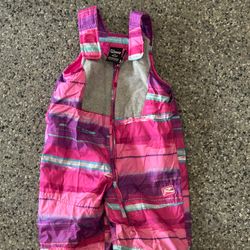 2T Girls Snow Bib