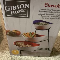 Crenshaw 3 Tier Serving Set