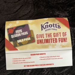 Knotts Berry Fam 1 Day Pass For 2 People! 