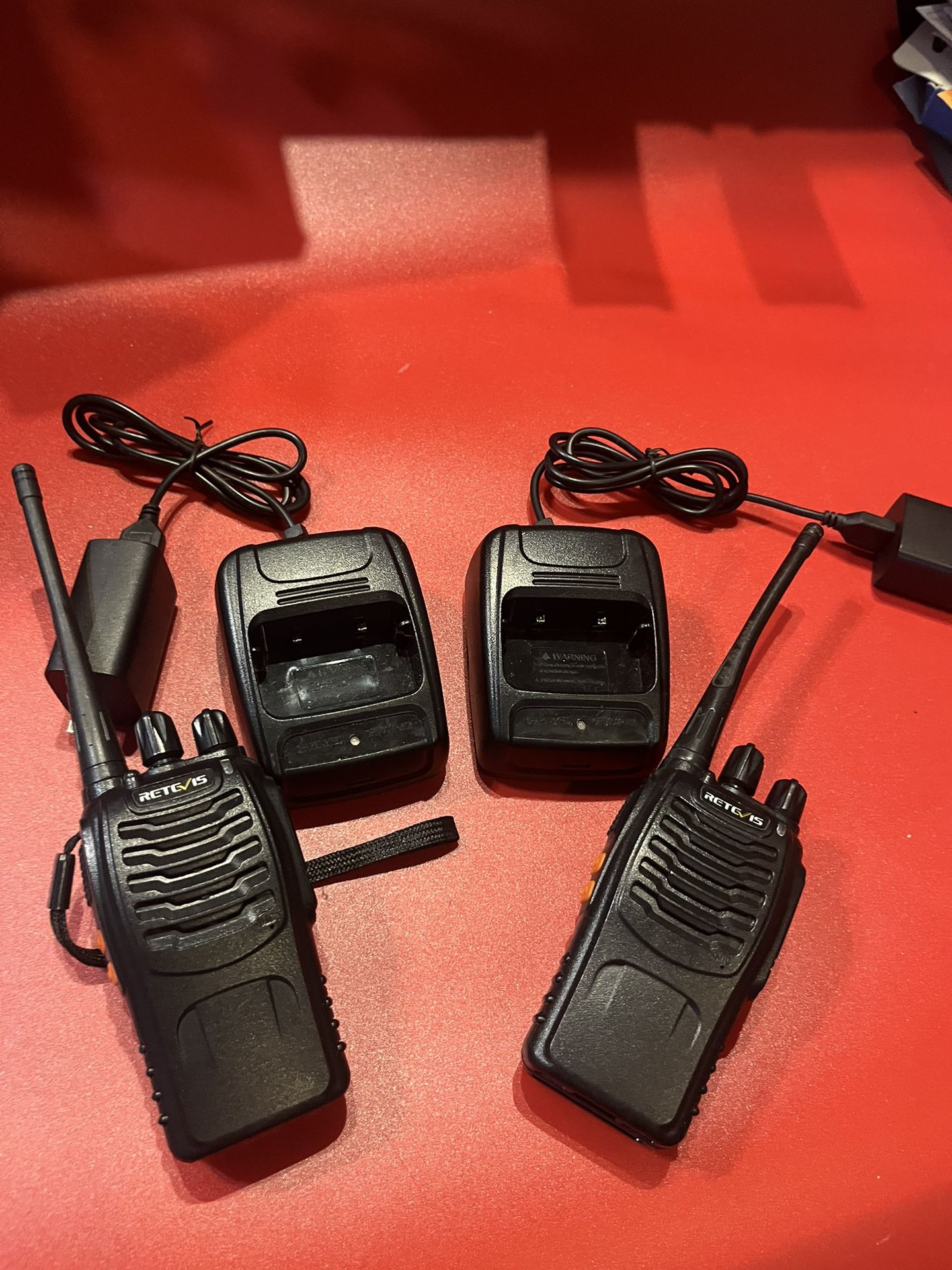 Lot of 2 Retevis H777 UHF 3W 16ch Walkie-talkies  Like new perfect.