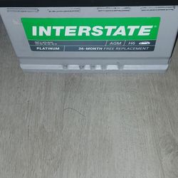 New Interstate AGM Battery