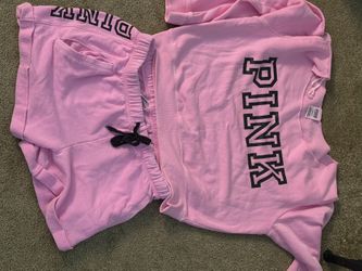 Victoria Secret Short Set Large Shirt Medium Short Runs Big