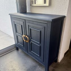 Navy Blue Entry Console Table 