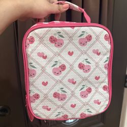 Girl cherry lunch bag