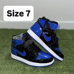 Jordan 1 High Top ‘Patent Royal’ , Size 7