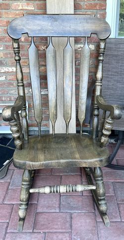 1960s Wood Rocking Chair