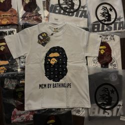 MCM X BATHING APE TEE - SIZE SMALL- BRAND NEW COMES WITH BAG