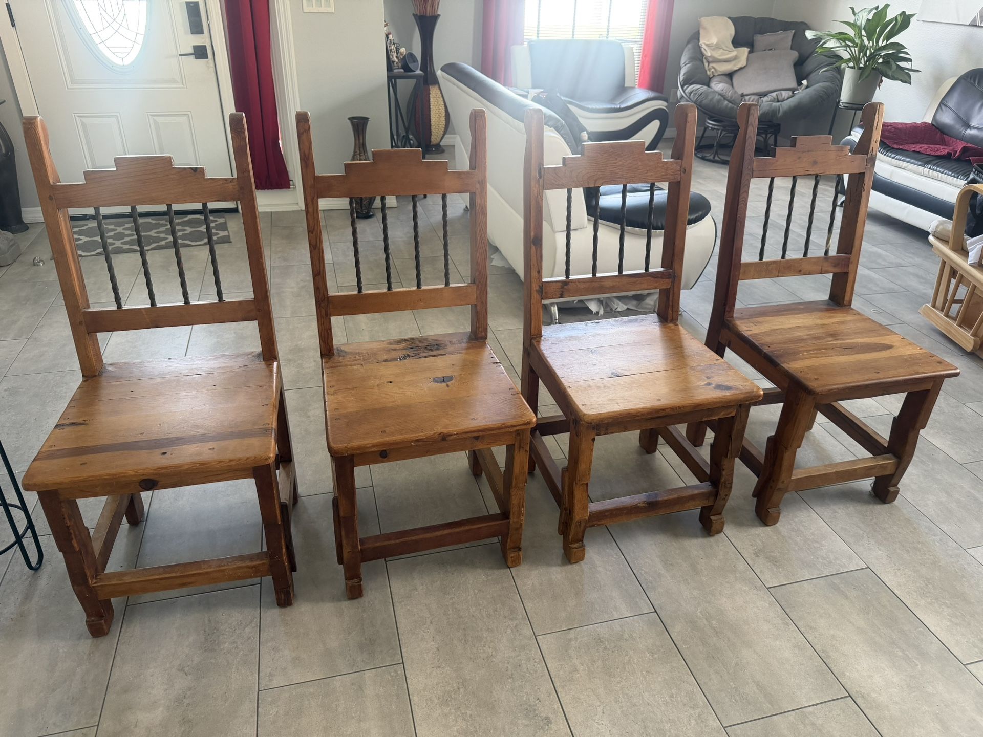 4 Wooden Chairs