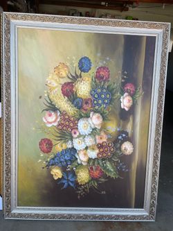 Extra Large beautiful Bouquet of Roses Artwork on canvas