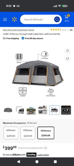 10 Person Cabin Tent By Ozark Trail. New
