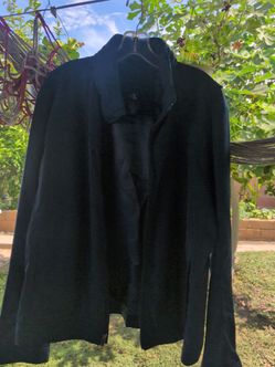 Calvin Klein Navy Blue Open-Front Blazer