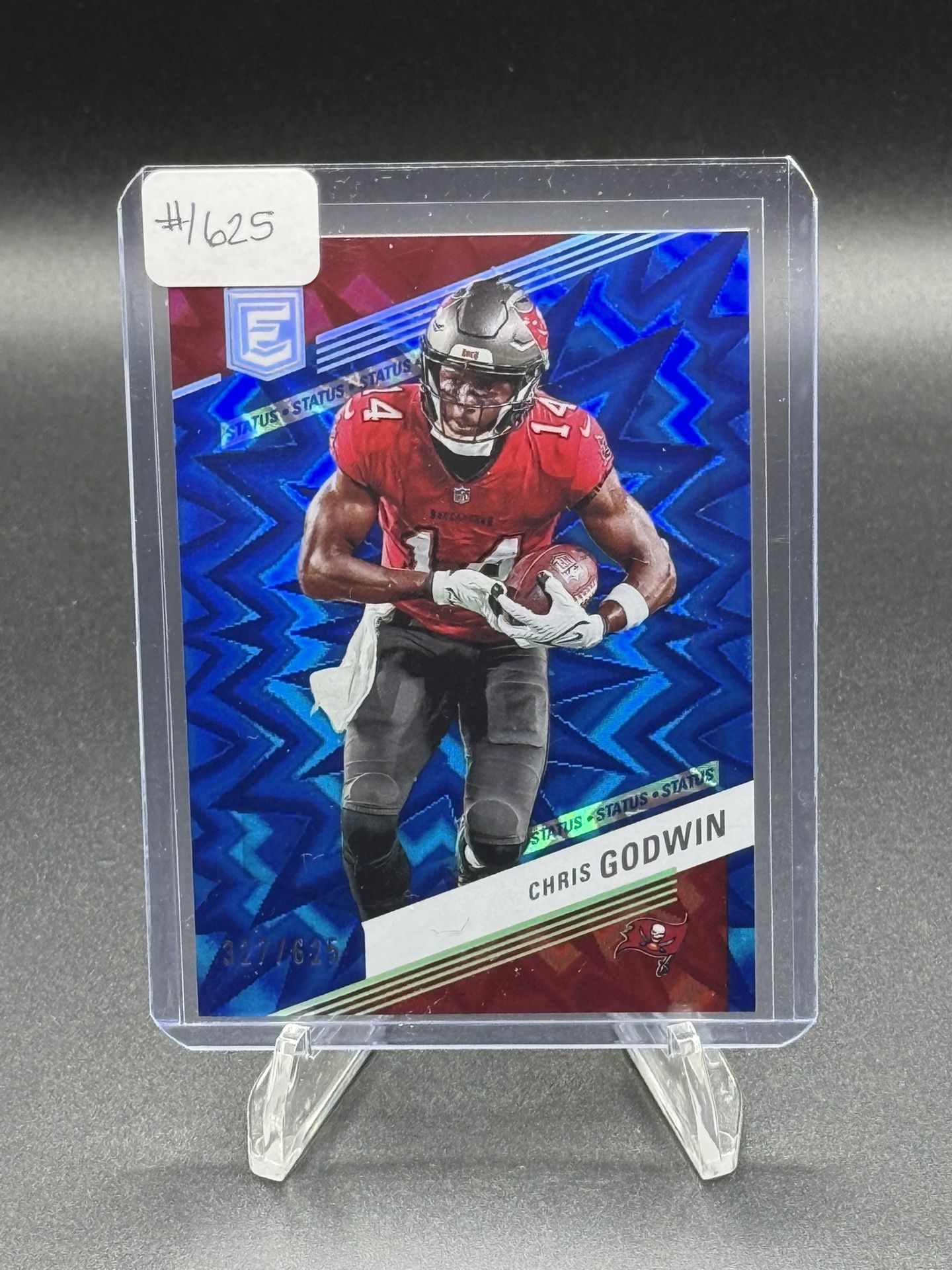 2023 Donruss Elite Blue Status Explosion #12 Chris Godwin #/625