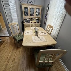 Maple Wood Dining Room Set