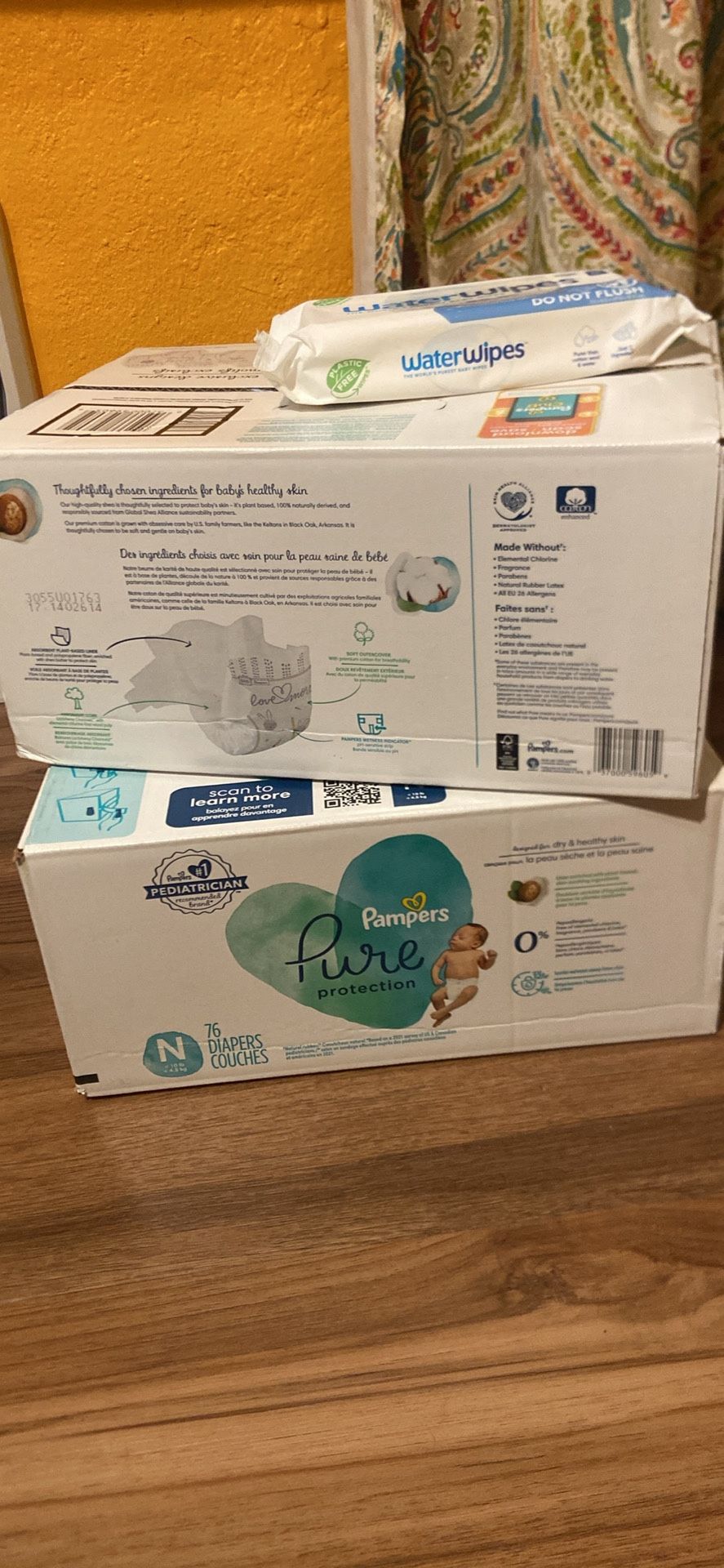 Pampers Pure Newborn Diapers & Wipes Bundle