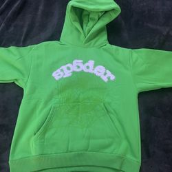 Sp5der hoodie slime ball colorway