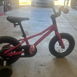 Trek Bike- Pink Bike With Training Wheels Used- Like New 