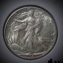 1941 Walking Liberty Silver Coin Collectible 