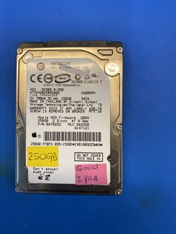 250gb hard drive used in very good condition