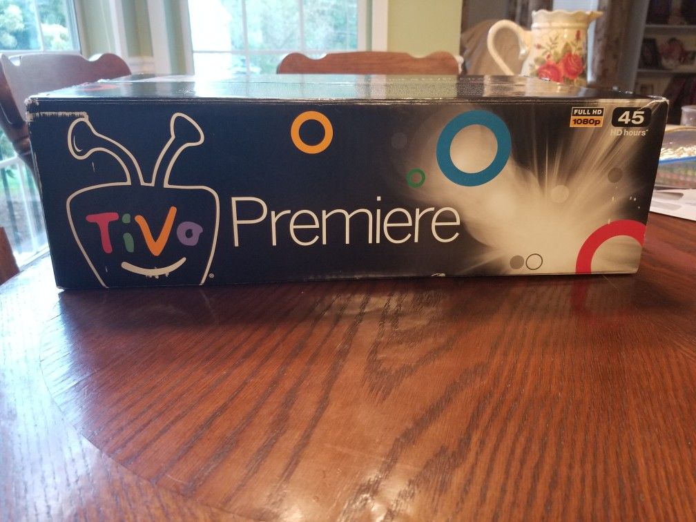 New never used UNREGISTERED Tivo Premiere Box with 45 Hours of recording! Model TCD746320.