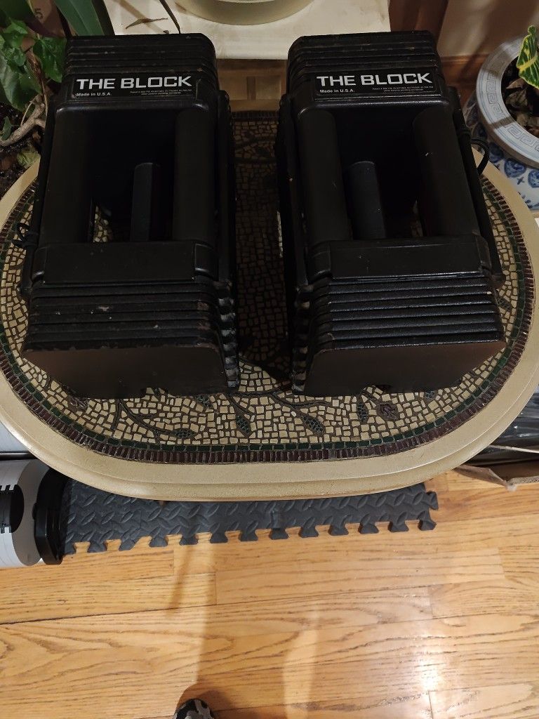 Powerblocks The Block 45lb Adjustable Dumbbells-