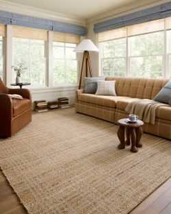 Loloi x Chris Loves Julia Judy Natural/Cream Area Rug – 7’9” x 9’9”