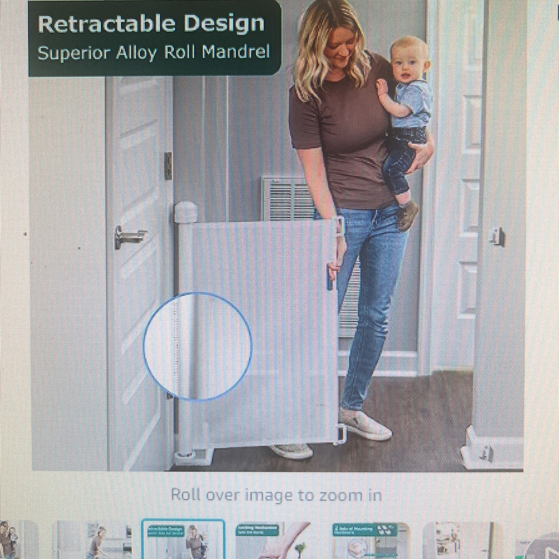 Retractable baby gate Pet gate