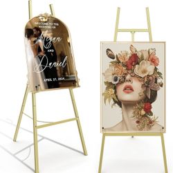 Gold Easel for Sign