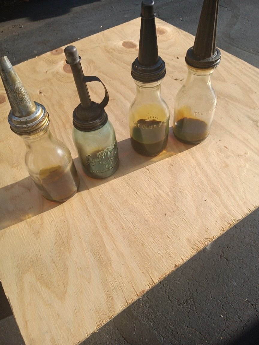 Vintage Oil Bottles 1900s