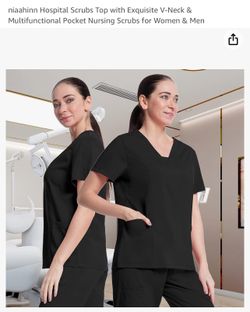 Niaahinn Hospital Scrubs Top Size S