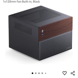 N4 Black NAS Pc Case. Walnut Wood. 8-Drive Bay/6 * 3.5 "HDD (4 hot-swap,2 Non hot-swap),2 * 2.5SSD,Micro ATX Chassis, USB3.2Gen2Type-C 1x120mm Fan Bui