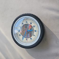 Nascar Race Car Tire Clock “Gentleman Start Your Engines” 9.25” Diameter