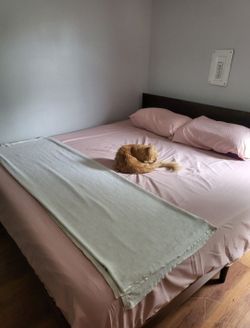 Wood Mid Century Modern King Size Bed