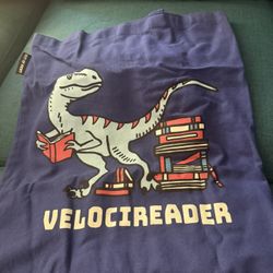 Speed Reader Dino Tote Bag
