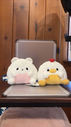 BK7552-7” Japanese-style Fukuya Onigiri Animals chicken and bunny plush toy