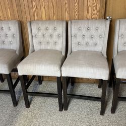 High table chairs color, grey wood