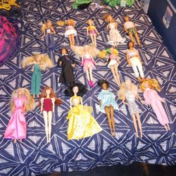 16 Mattel INC. Dolls Body Stamped 1966 LOT