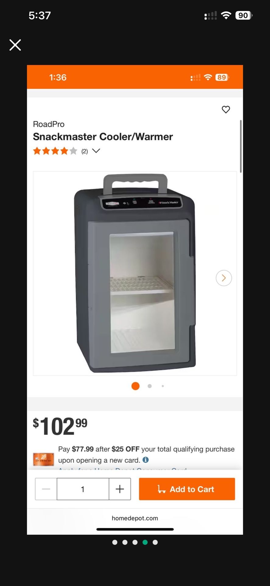 Roadmaster Car Fridge 12v Camping Truck Road Trip