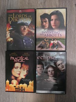 DVD movie bundle - Lords of Discipline, Inventing the Abbotts, Practical Magic, Twilight Eclipse