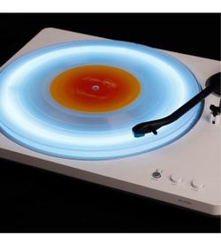 RGB LED Acrylic Platter Upgrade for Audio-Technica AT-LP70X, Precision-Fit Frosted Turntable Slipmat with Multi-Mode Light Strip, LP70X Series Accesso