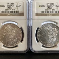 1879 S Morgan Silver Dollar’s Ngc Ms63 