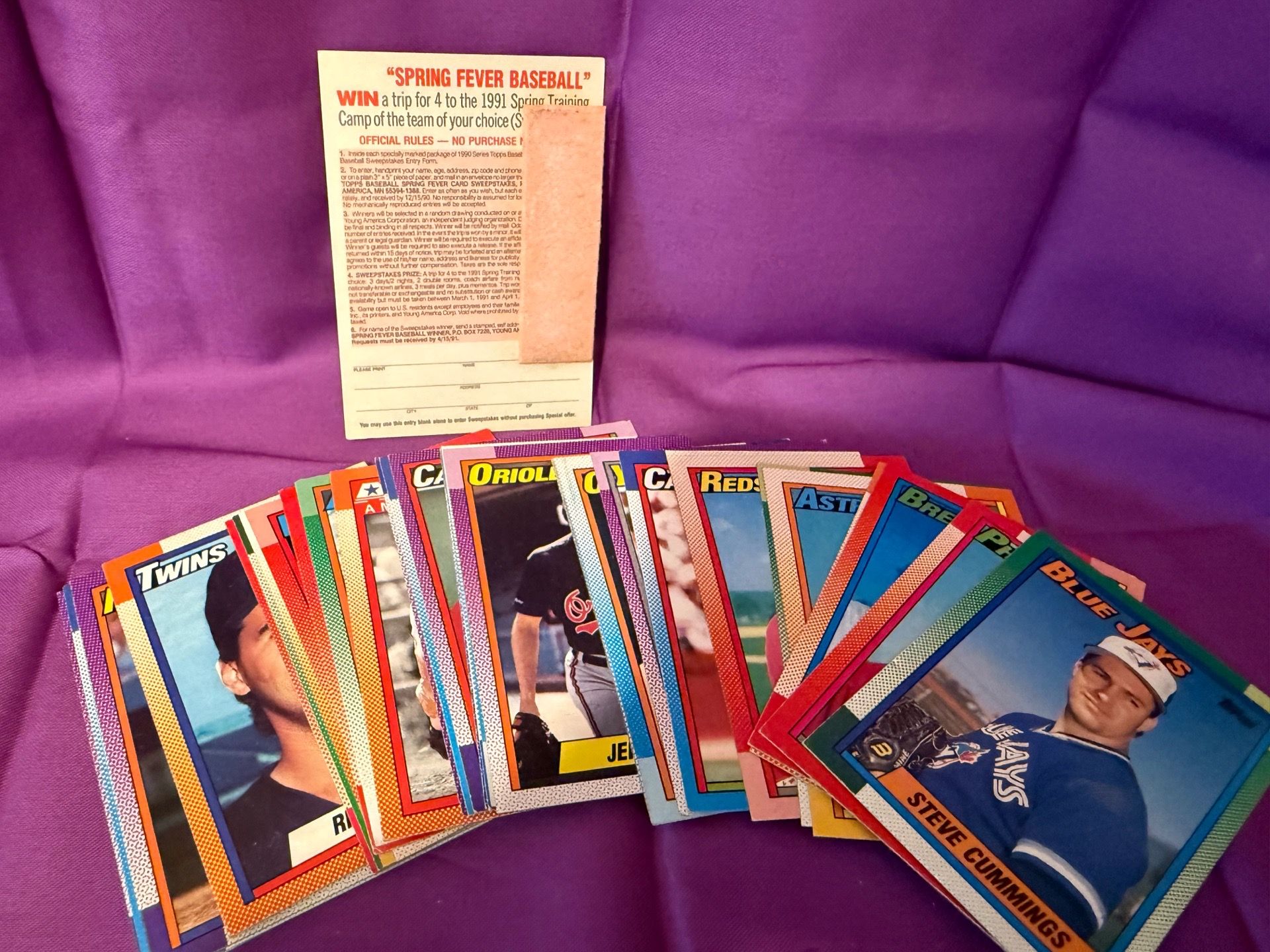 Baseball cards 1991