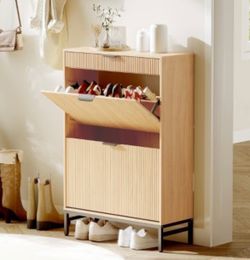 Cute entryway shoe cabinet