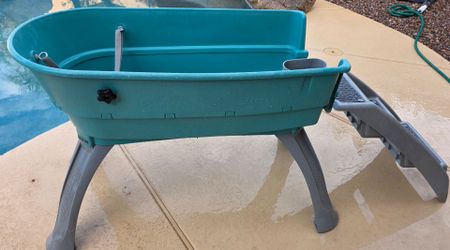 Elevated Pet Bathing, Teal, Large
