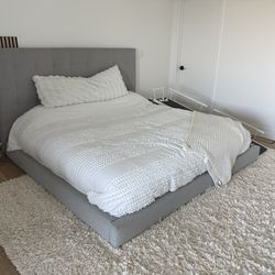 King Bed - West Elm Emmett Tufted King Sized Bed