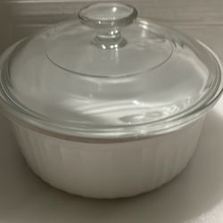 Corning Ware French White Casserole Dish 1.6 Liter 