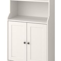 White Hauga Cabinet 2 Doors | Office Or Kitchen