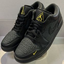 NIKE AIR JORDAN 1 LOW SE “BLACK ANTHRACITE TOUR YELLOW”