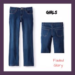 New Girls Faded Glory Bootcut Pants Sz:16