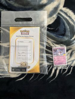 Target Draw Your Own Pokémon TCG Card 30th Celebration With Mewtwo Promo Sealed