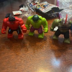 LEGO Hulk, Gladiator Hulk And Red Hulk 